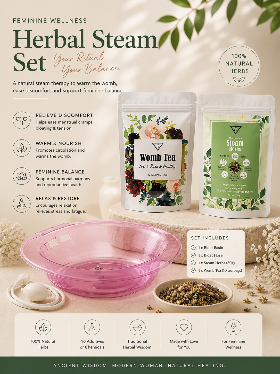 Vii Bidet Buhar set
