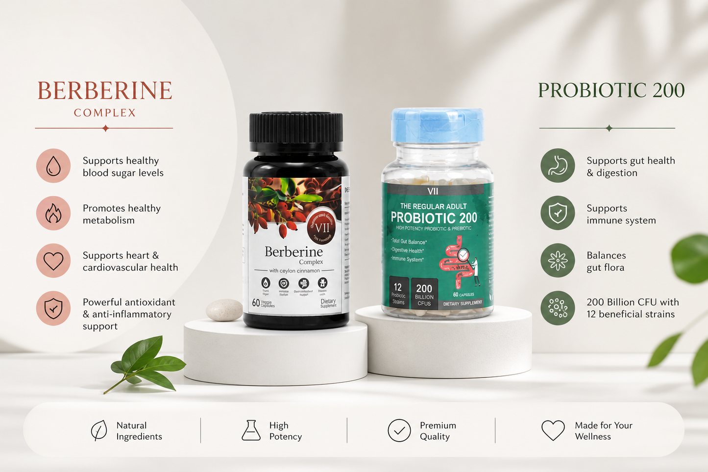 Berberine + Priobiotic Süper Kombi