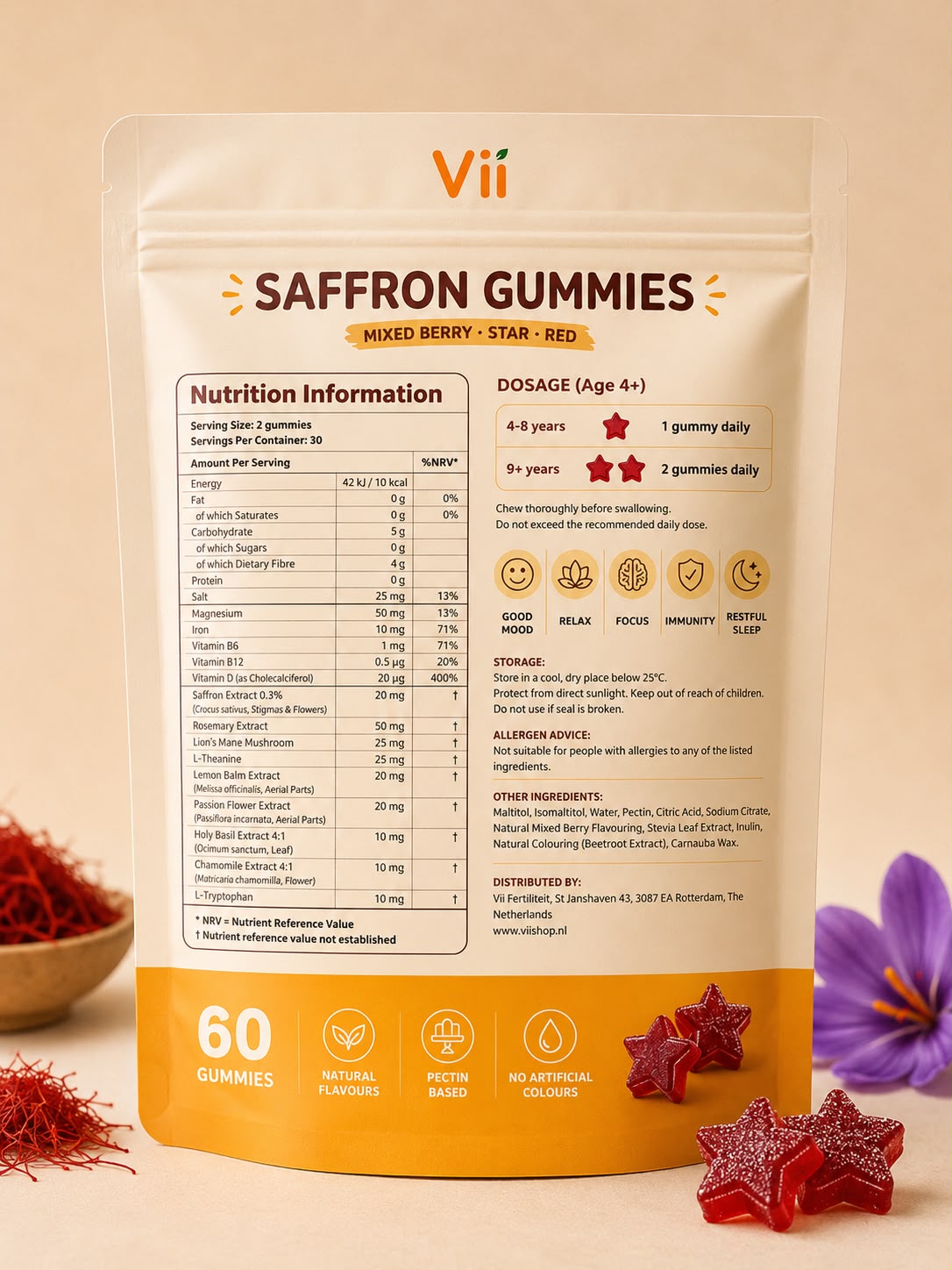 Vii Saffron Gummies